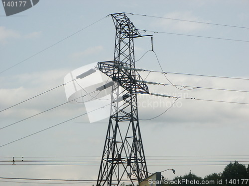 Image of High-voltage wires