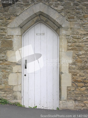 Image of Old White Door