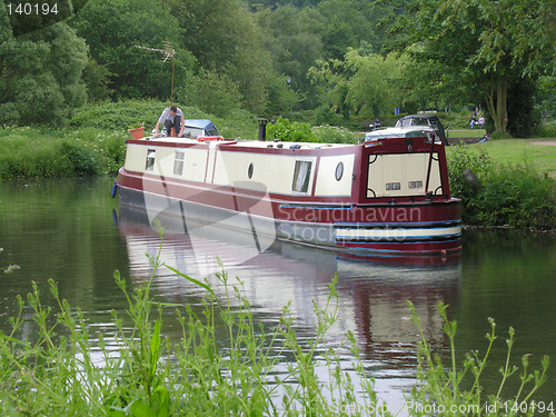 Image of Barge on canal