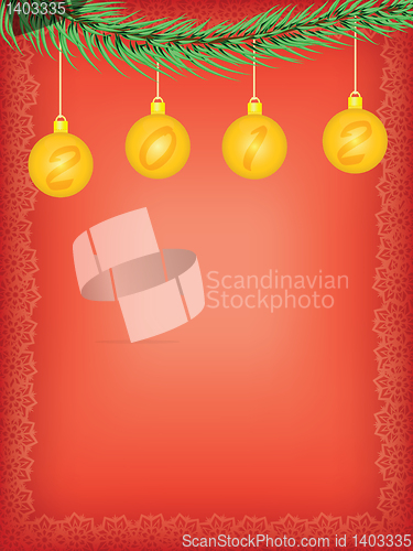 Image of new year 2012 background