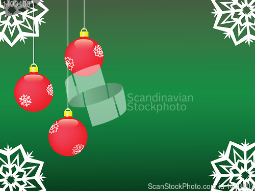 Image of green christmas background