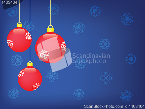 Image of blue christmas background