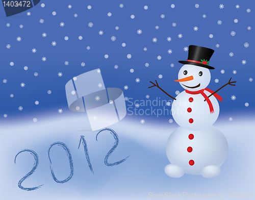 Image of new year 2012 background