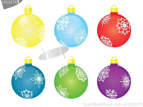 Image of christmas tree balls 