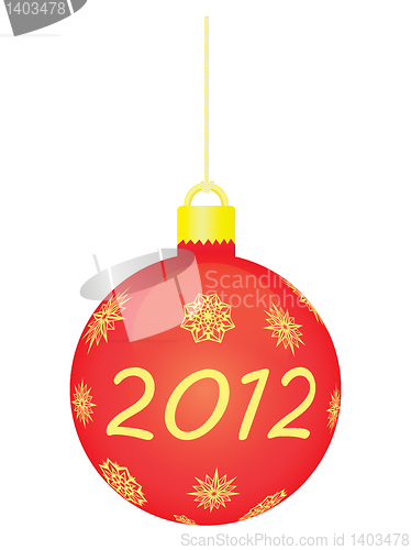 Image of christmas tree ball 2012