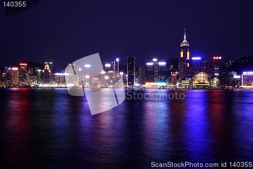 Image of Hong Kong Skyline By Night