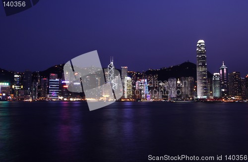 Image of Hong Kong Skyline By Night