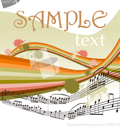 Image of Background with musical notes