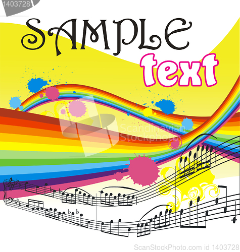 Image of Background with musical notes