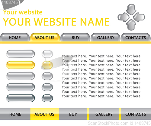 Image of Web site template