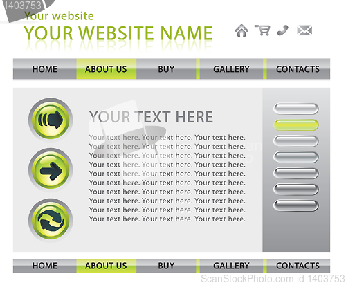 Image of Web site template