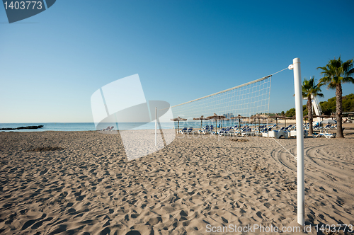 Image of Beach volley net
