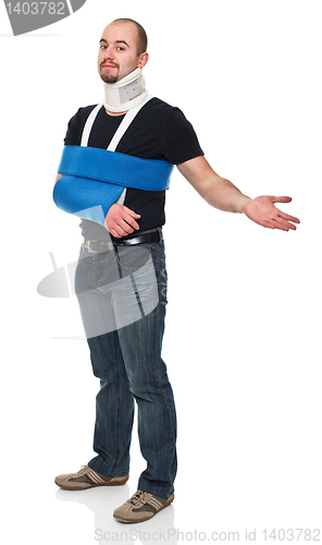 Image of sick man