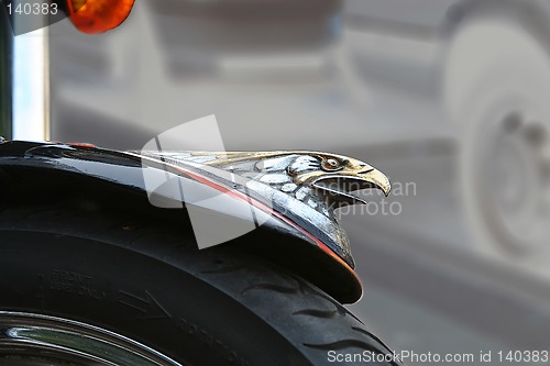 Image of wheel of a motorcycle