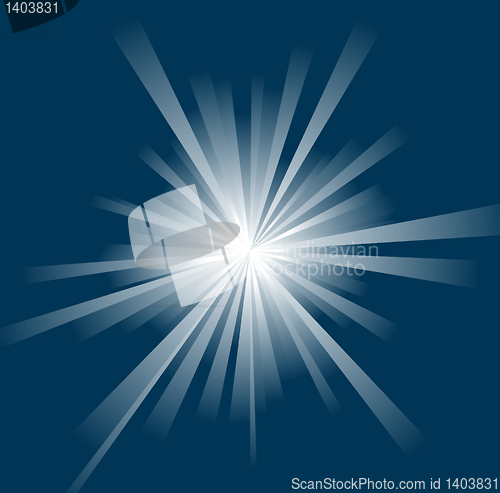 Image of Sun on a blue sky 