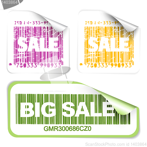 Image of Set of fresh sale labels