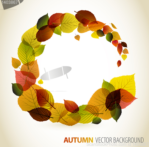 Image of Autumn abstract floral background 