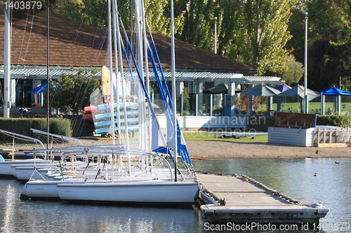 Image of Sailboats on a bright and sunny day