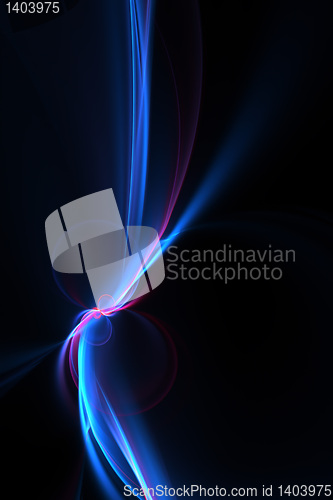 Image of Glowing Blue Plasma Strands Background