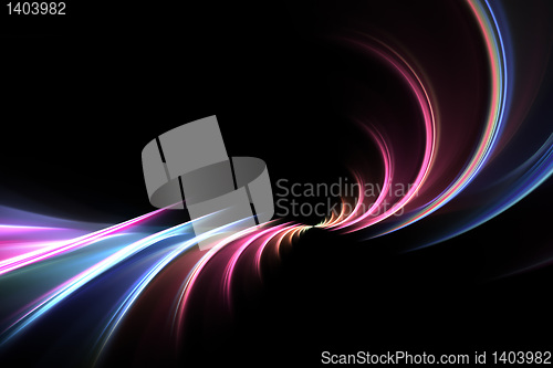 Image of Surreal Abstract Rainbow Fractal Background