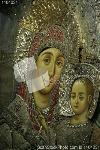 Image of Virgin Mary and the child Jesus