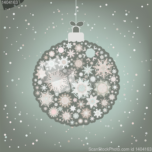 Image of Beautiful Christmas ball illustration. EPS 8