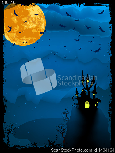 Image of Halloween time spooky illustration. EPS 8