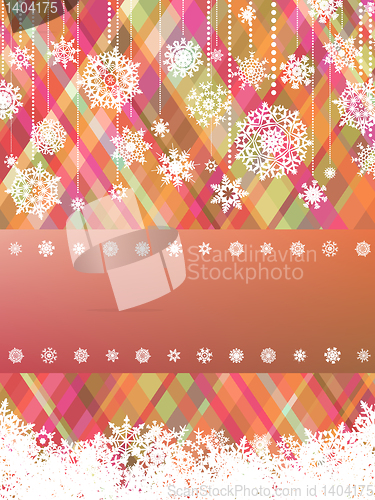Image of Beige christmas with christmas snowflake. EPS 8
