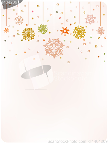 Image of Christmas warm card template. EPS 8