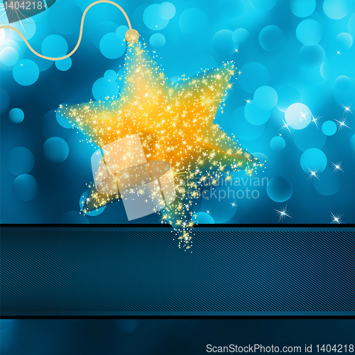 Image of Stars on blue Background card. EPS 8