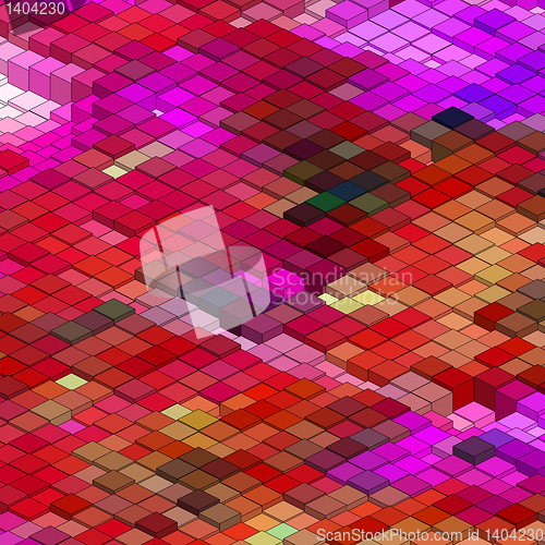 Image of Abstract 3d colorful mosaic background. EPS 8