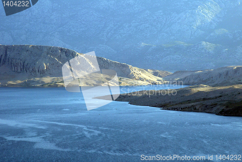 Image of View on the island of Pag in Croatia