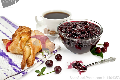 Image of Jam cherry with a bun