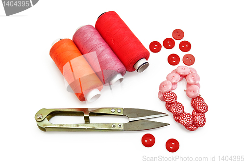 Image of Sewing accessories red