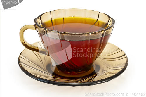 Image of Tea in a cup of brown
