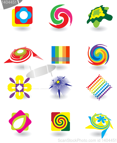 Image of Set of elements for design