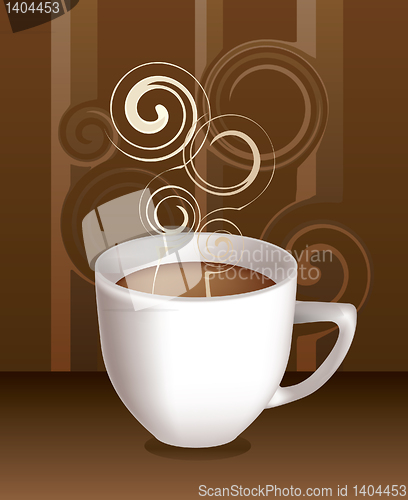 Image of Cup of coffe. Vector