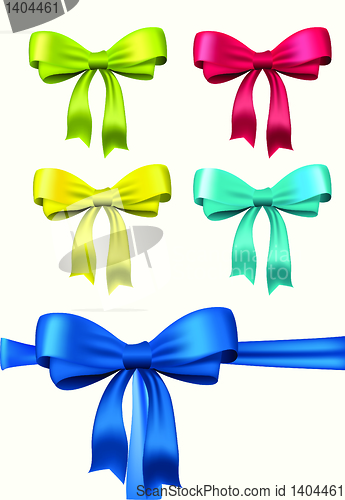 Image of Set of vector bows