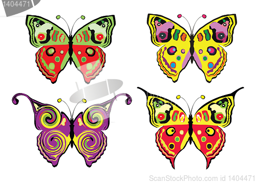 Image of Set of butterflys