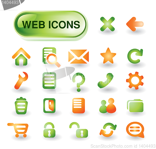 Image of Vector web icon  set