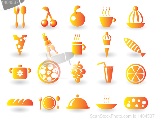 Image of Food Icon Set