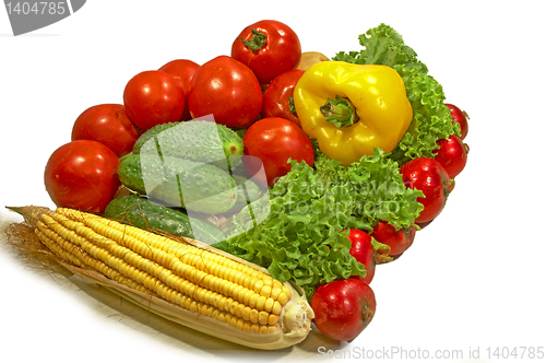 Image of Colorful fresh group of vegetables 