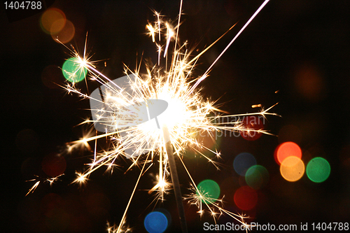Image of sparkler  bright  celebration
