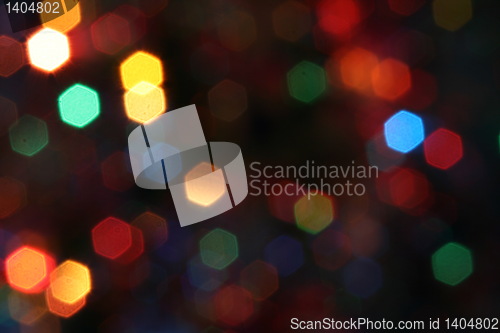 Image of Christmas bokeh as background