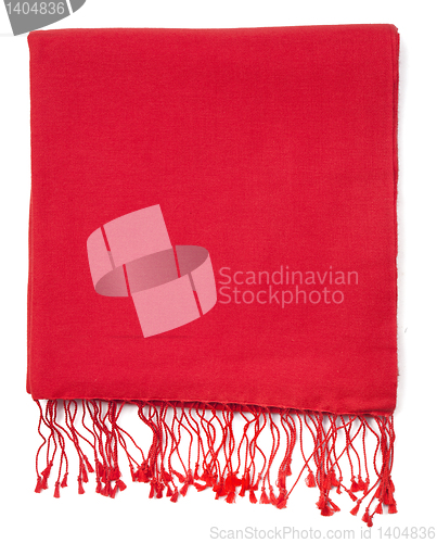 Image of Red scarf or pashmina 