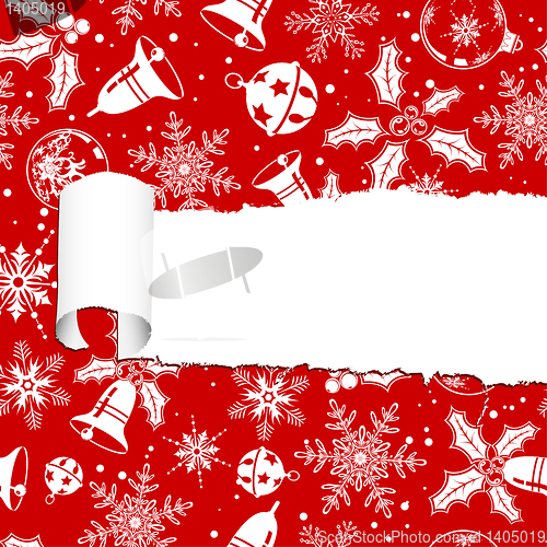 Image of Torn christmas paper
