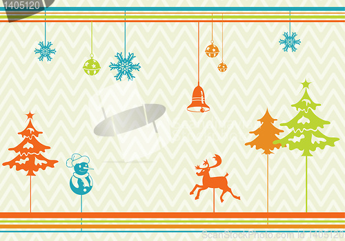 Image of Stylized Christmas Background