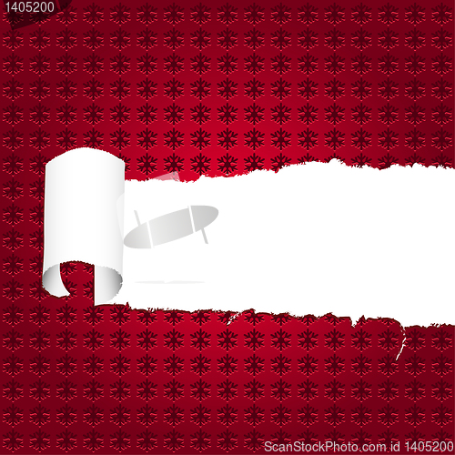 Image of Torn christmas paper