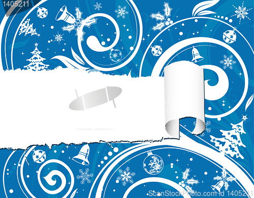 Image of Torn christmas paper