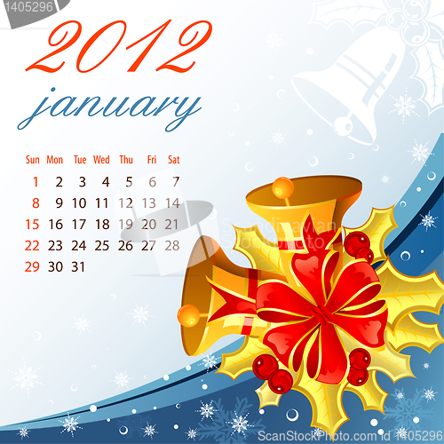 Image of Calendar for 2012 January